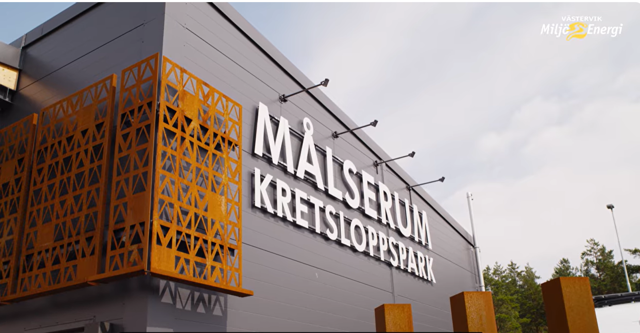 Fasad på Målserum kretsloppspark