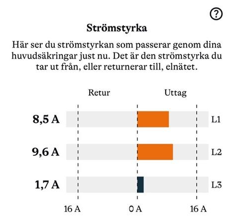 Bild på hur det ser ut i telefonen när man tittar på förklaringen för fasbelastning